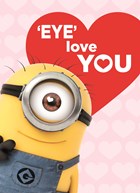 valentijn minion eye love you